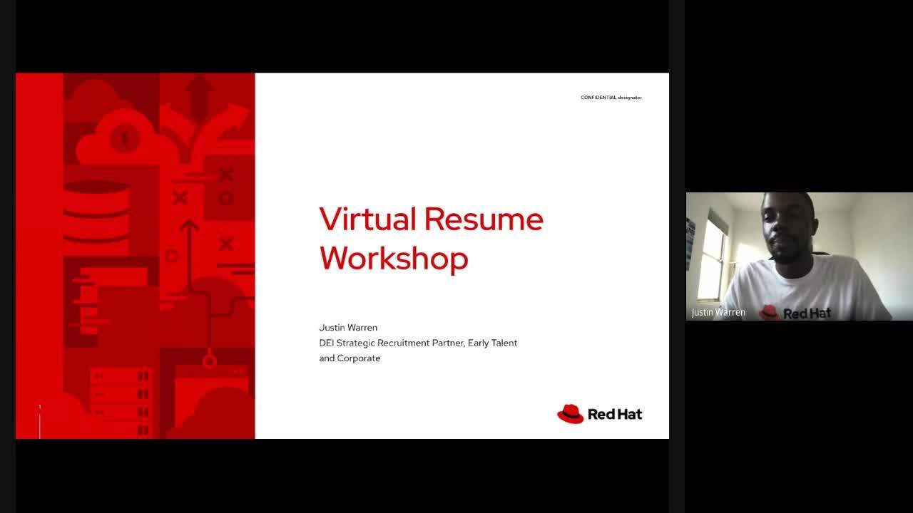 Default preview image for 20220919 Red Hat B.U.I.L.D. Resume Workshop Session 1.mp4 video.